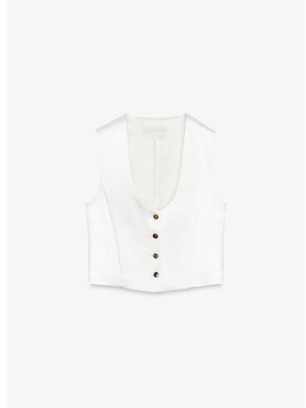 Zara ZW COLLECTION SATIN VEST
WHITE 0/8299/042/250/02